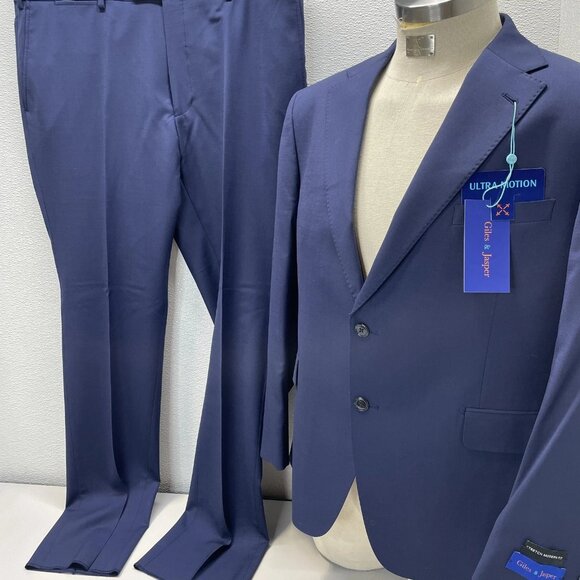 Giles & Jasper Men’s Modern Wool Stretch 2-Piece Suit - Picture 6 of 12